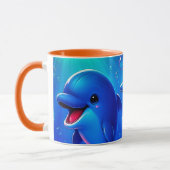 Fröhliche Delfine Tasse (Links)
