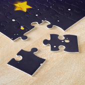 Fröhliche Dobermann-Illustration Puzzle (Seite)
