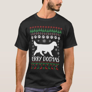 Fröhliche Dogmen Hund Schneeflocke hässlicher Weih T-Shirt