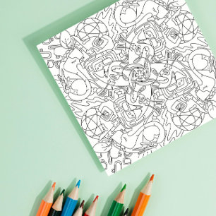 Fröhliche Doodles: Malvorlage - Rund um die Welt Poster