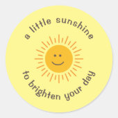Fröhliche, ein bisschen Sunshine Umschlag Aufklebe Runder Aufkleber (Vorderseite)
