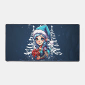 Fröhliche Elfe Schreibtischunterlage (Vorderseite)