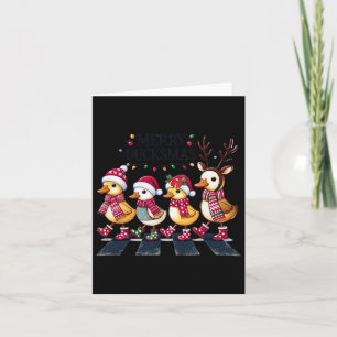 Fröhliche Enten-Weihnachten Lustige Entenliebhaber Karte