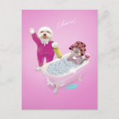 Fröhliche Entspannung Ankündigungspostkarte (Vorderseite)