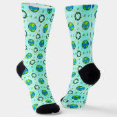 Fröhliche Erde-Tag-Socken Socken (Gewinkelt)