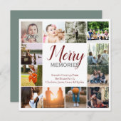 Fröhliche Erinnerungen 12 Fotovorlage Weihnachten (Vorne/Hinten)