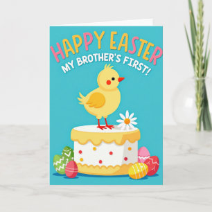 Fröhliche erste Ostergrußkarte Karte