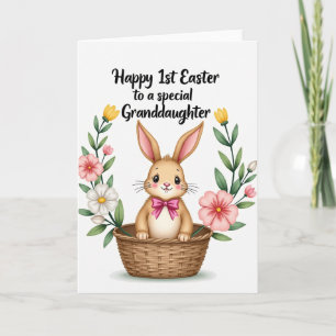 Fröhliche erste Ostern Enkelin Karte