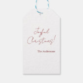 Fröhliche erste Weihnachtsgeburt  Geschenkanhänger (Rückseite)