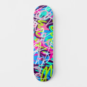 Fröhliche Farben Moderne Abstraktion Skateboard (Vorderseite)