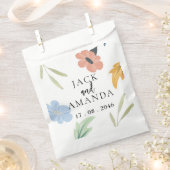 Fröhliche farbenfrohe Blumenpackung Geschenktütchen (Ausgeschnitten)