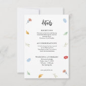 fröhliche, farbenfrohe Hochzeitkarten Dankeskarte (Vorderseite)