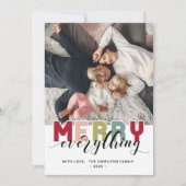 Fröhliche farbenfrohe Urlaubsfotokarte Einladung (Vorderseite)