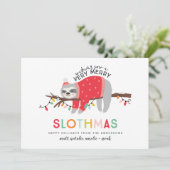 fröhliche, farbenfrohe Weihnachtsfeiern Feiertagskarte (Stehend Vorderseite)