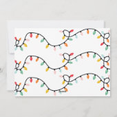 fröhliche, farbenfrohe Weihnachtsfeiern Feiertagskarte (Rückseite)