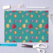 Fröhliche farbenfrohe Weihnachtsschmuck Seidenpapier (Handwerk)