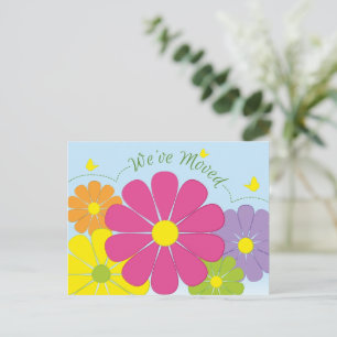 Fröhliche farbige Blume Wir haben Foto Postkarte v