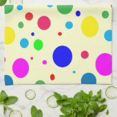 fröhliche Farbkreise Handtuch (Gefaltet)