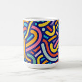 Fröhliche Farbpattern-Tasse Kaffeetasse (Mittel)