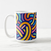 Fröhliche Farbpattern-Tasse Kaffeetasse (Links)