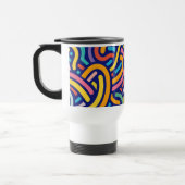 Fröhliche Farbpattern-Tasse Reisebecher (Links)