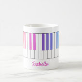 Fröhliche Farbstrahler Piano-Tasse Kaffeetasse (Mittel)