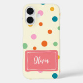 Fröhliche Farbtupfer Personalisiert Case-Mate iPhone Hülle (Rückseite)