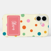 Fröhliche Farbtupfer Personalisiert Case-Mate iPhone Hülle (Rückseite (Horizontal))