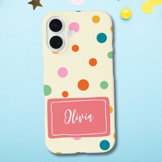 Fröhliche Farbtupfer Personalisiert Case-Mate iPhone Hülle