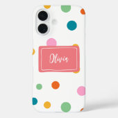 Fröhliche Farbtupfer Personalisiert Case-Mate iPhone Hülle (Rückseite)