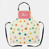 Fröhliche Farbtupfer Personalisiert Schürze (Vorderseite)