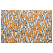 Fröhliche Federn Orange Stoff (Fat Quarter (45,7 x 55,9 cm))