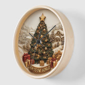 Fröhliche Feier des Weihnachtsbaums! Uhr (Winkel)