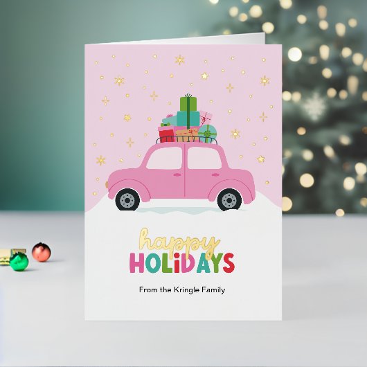 Fröhliche Feiertage Autos mit Weihnachtsgeschenken (Feiertag In Situ 2)