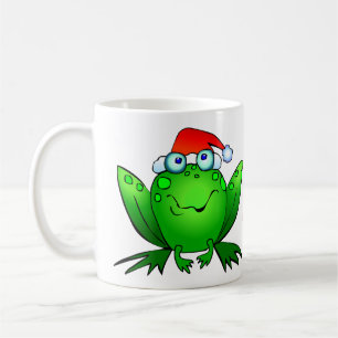Fröhliche Feiertage Cartoon Frosch Tasse