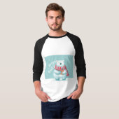 Fröhliche Feiertage Eisbär T-Shirt (Vorne ganz)