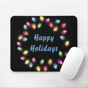Fröhliche Feiertage Farbige & Festliche Weihnachts Mousepad