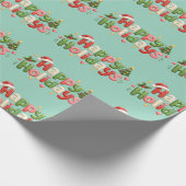 Fröhliche Feiertage Geschenkpapier (Ecke)