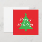 Fröhliche Feiertage Helles Rot Weihnachten Neujahr (Vorne/Hinten)