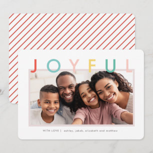 Fröhliche Feiertage modern schlicht bunt Feiertagskarte