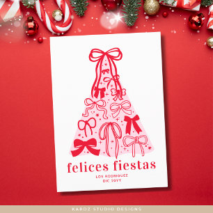Fröhliche Feiertage Moderne Weihnachtskarte Feiertagskarte