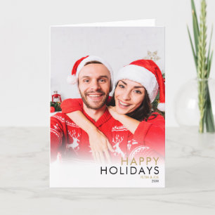 Fröhliche Feiertage Paarfoto Moderne Weihnachten