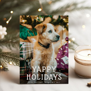Fröhliche Feiertage Süßer Hund Weihnachten