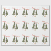 Fröhliche Feiertage Weihnachts-Gnom Geschenkpapier (Flach)