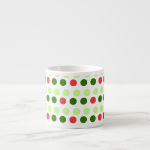 Fröhliche Feiertags-Polka-Punkte Espressotasse
