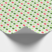 Fröhliche Feiertagspunkte Geschenkpapier (Ecke)