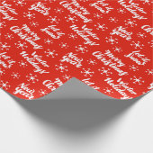 Fröhliche Feiertagswünsche Geschenkpapier (Ecke)