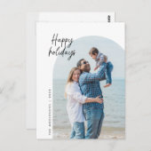 Fröhliche Ferien, Foto, Bogenrahmen, Gruß Postkarte (Vorne/Hinten)