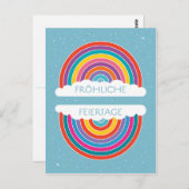 Fröhliche Feriertage Postkarte (Vorne/Hinten)