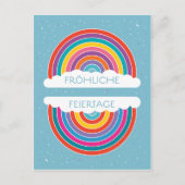 Fröhliche Feriertage Postkarte (Vorderseite)